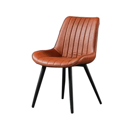 Close view of Estre upholstered dining chairs
