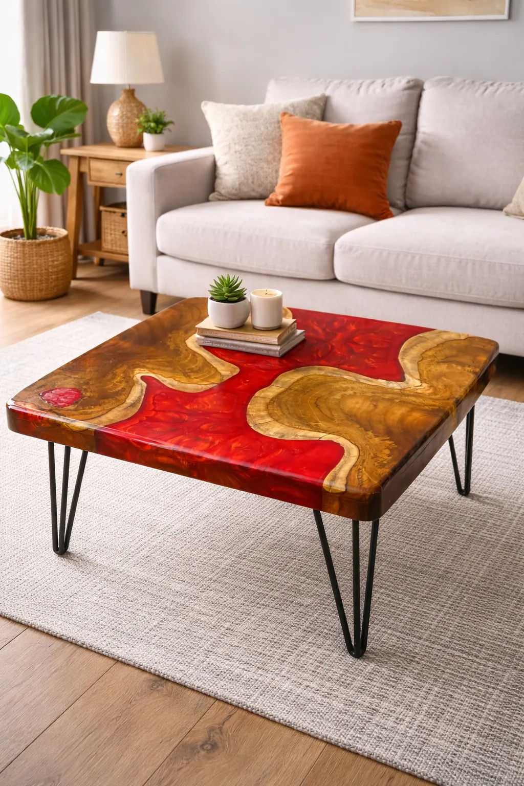 Epoxy Centre Table — Square