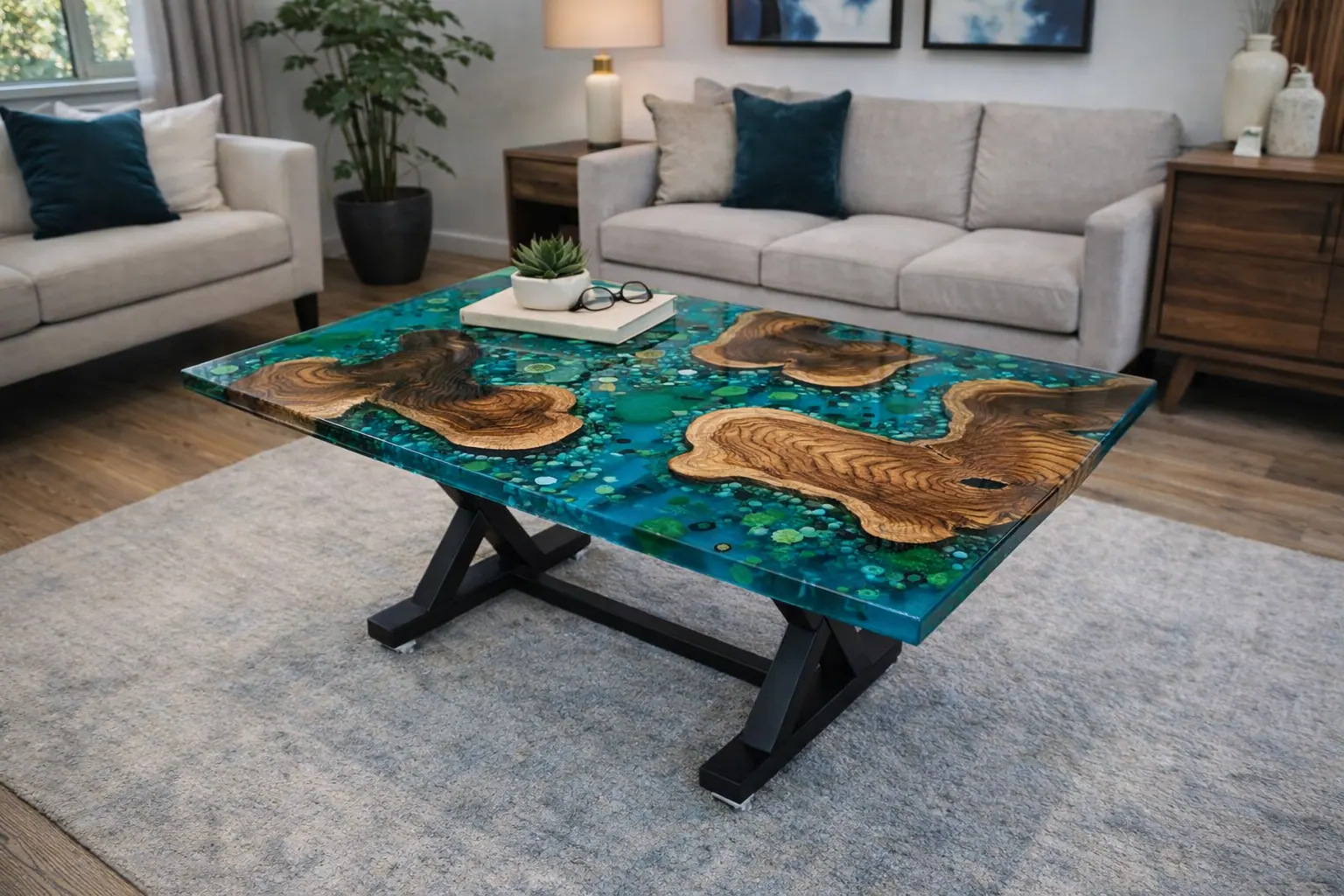 Eclipse Epoxy Centre Table — Rectangular